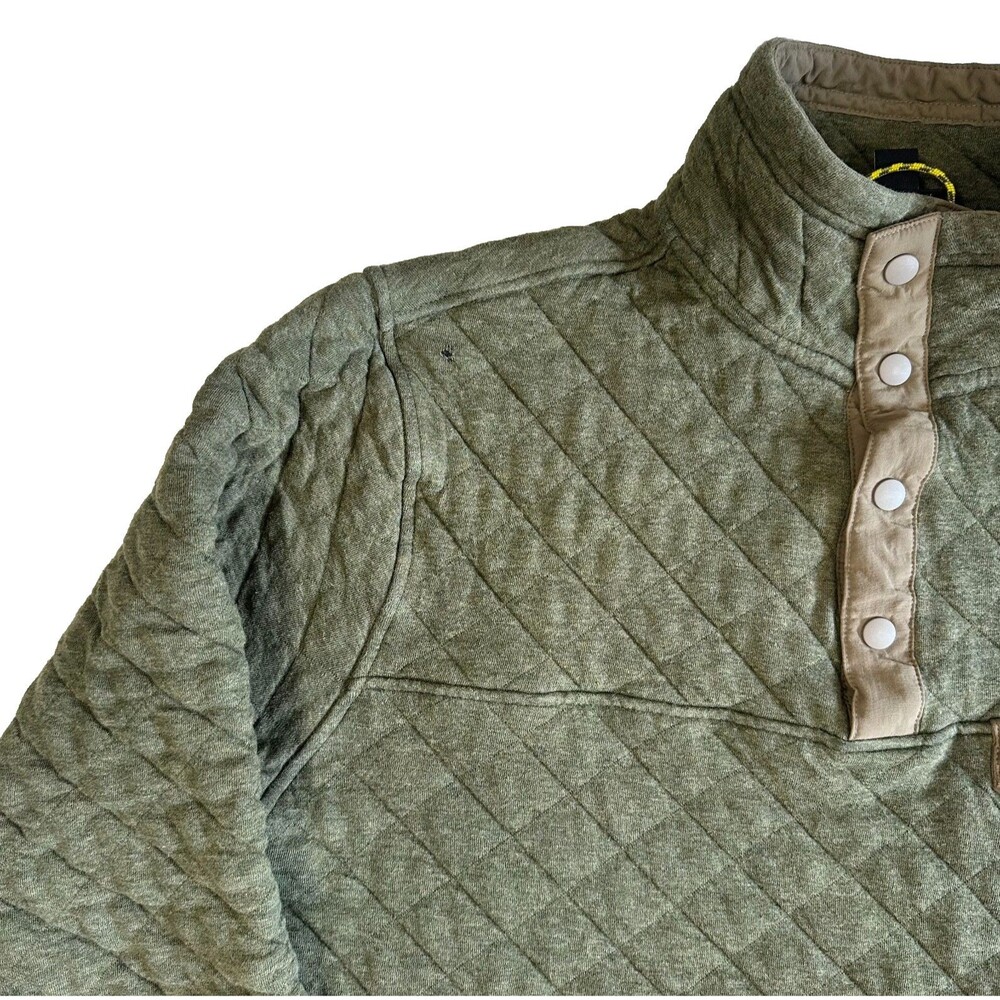 Patagonia Organic Cotton Quilt Snap-T Pullover Men's Size S Small Green - Picture 13 of 16